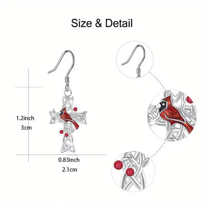 Fashion Cross Fashion Earrings Hollow Out Birthday and Christmas Gifts for Family and Friends Earrings Popular  Accessories