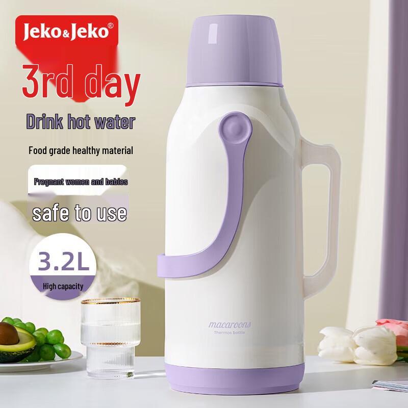 JEKO&JEKO 3.2L Vacuum Flask with Glass Liner