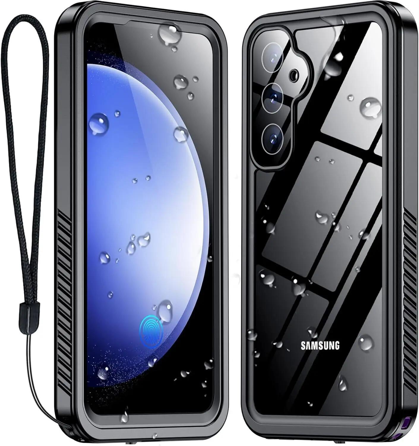

Чехол для Samsung S25 Edge S24 Plus S23 Ultra IP68 Водонепроницаемый Чехол Защита Экрана Подводный Чехол для Galaxy S24 S23 S21 S20 FE For Galaxy S23 Plus