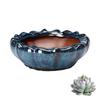 Ceramic Flower Pots with Drain Hole Exquisite Appearance Promote Healthy Growth Planter for Balcony Living Room Bedroom