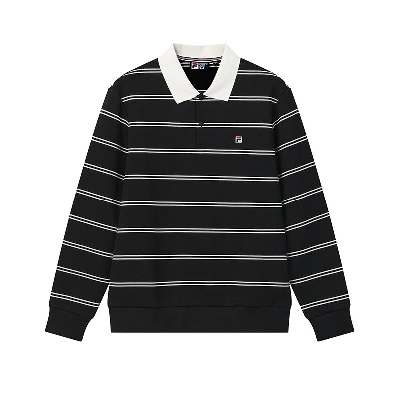 FILA Heritage Classic Retro Minimalist Fashion College Style Casual Versatile Comfortable Soft Sweatshirt Men sweatshirt Legendary-Blue F11M618219FNV