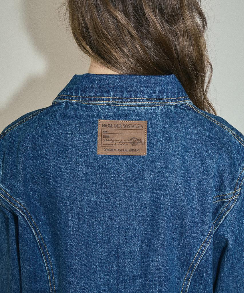 Aueonoseuteljia Two-Way Denim Half Jacket Dress_Deep Blue(Oc25-Ot01)