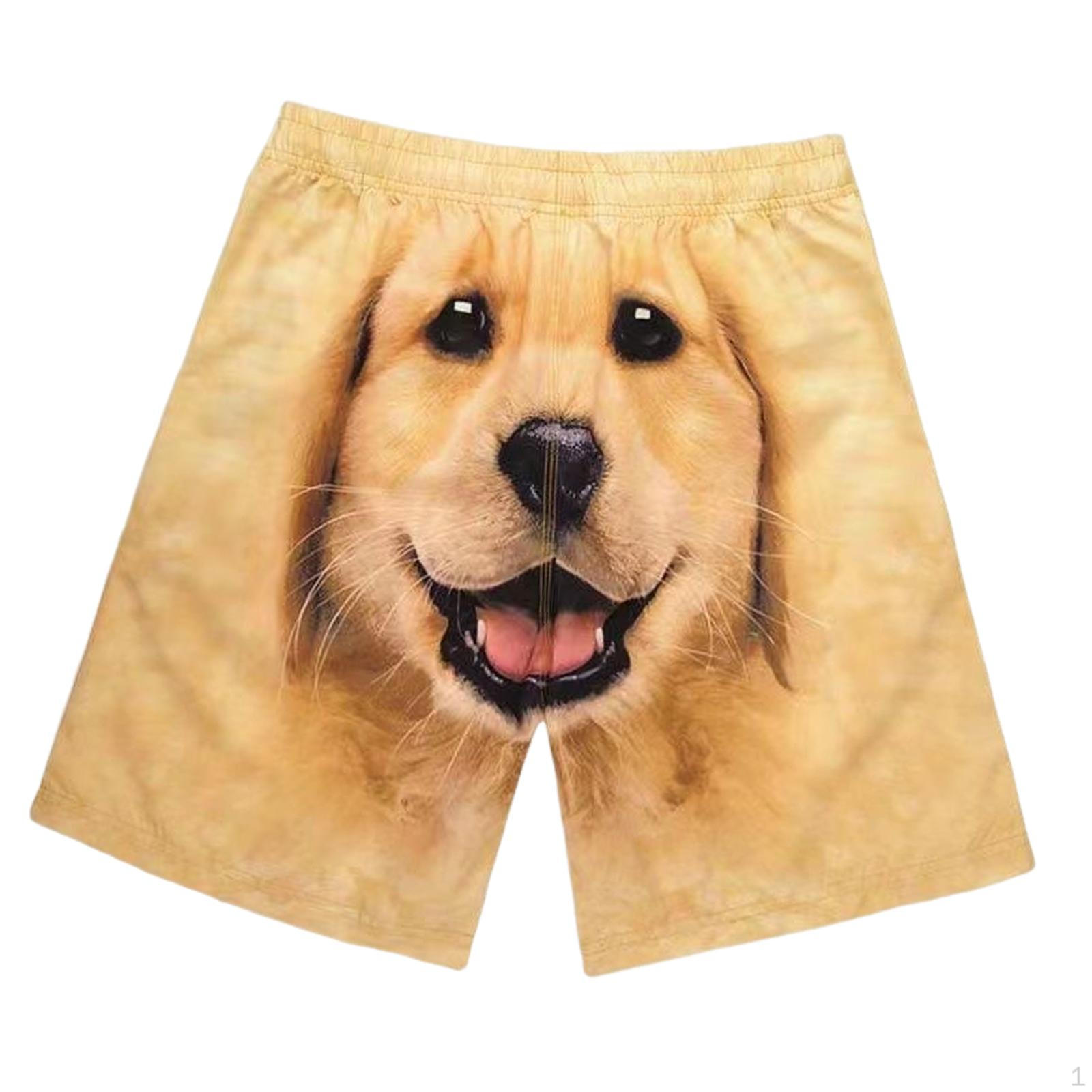 

Causal Printed Shorts for Men Boardshorts Comfortable Swimsuit Elastic Waist Jogger Summer M