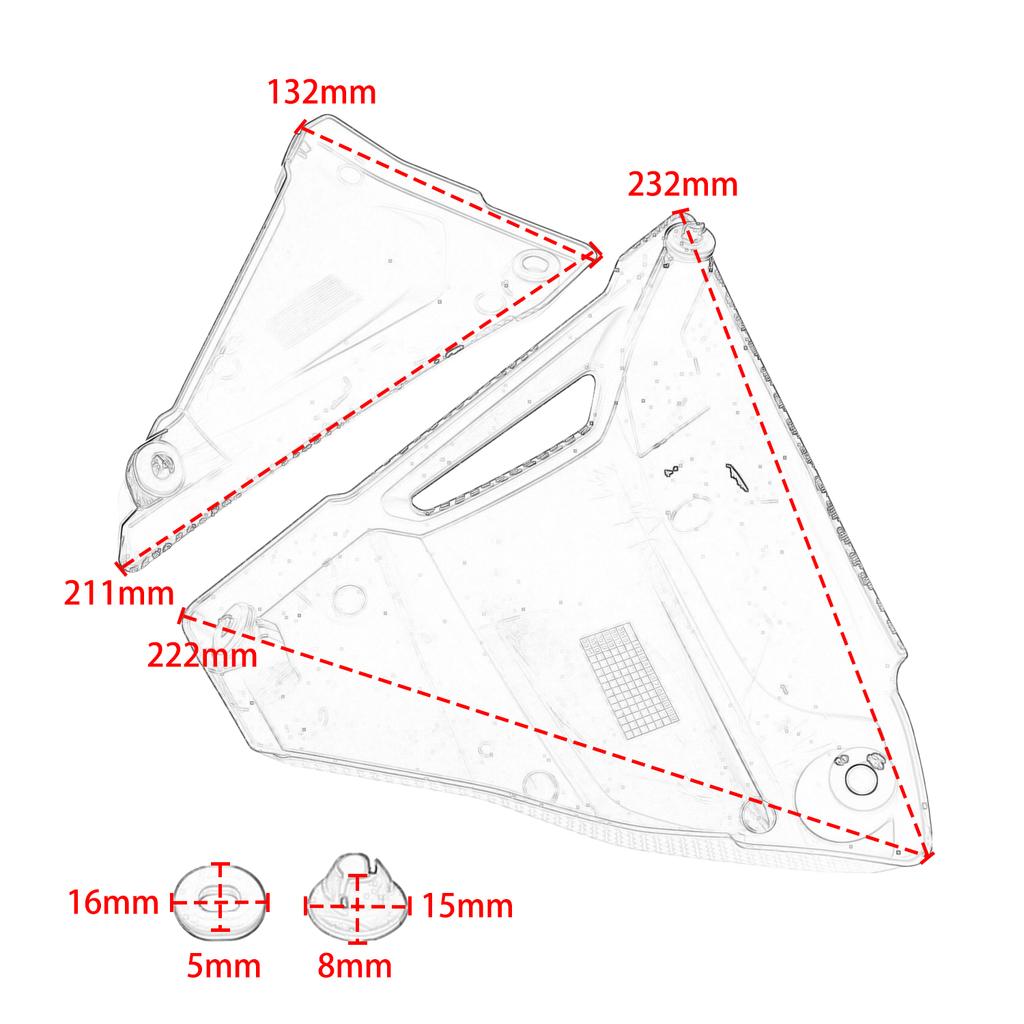 Battery Covers Rubber Gasket Kit accessories moto For BMW R1200GS 2013-2019 R1250GS 2019-2023 R1200R K53 R1200RS K54 2015-2018