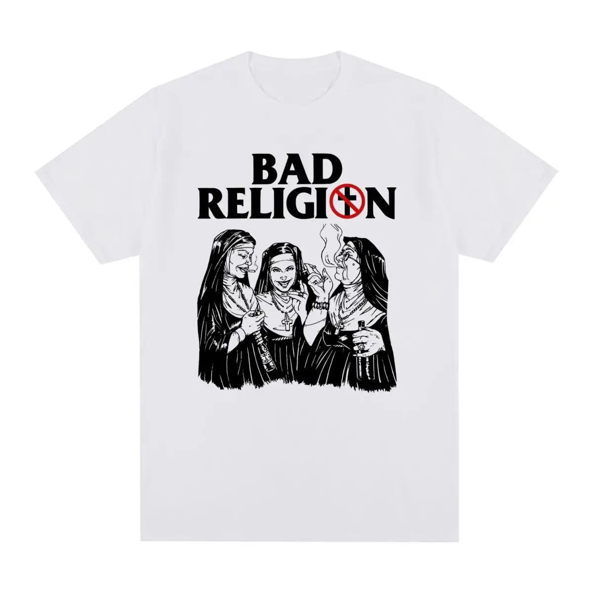 

BAD RELIGION-New Women s T-shirt Casual Street Style Retro American Punk Rock T-shirt Y2K Top Graphic T Shirts Women Clothing 3XL