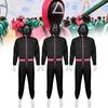 Squid Game Black Jumpsuit Cosplay Costume For Halloween Game Stage Performance