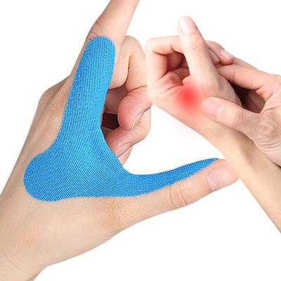 10 Stück Vorgeschnittenes Kinesiologie-Tape für die Hand Wasserdicht Elastische Baumwolle Sport-Tape für Schmerzlinderung Unterstützung