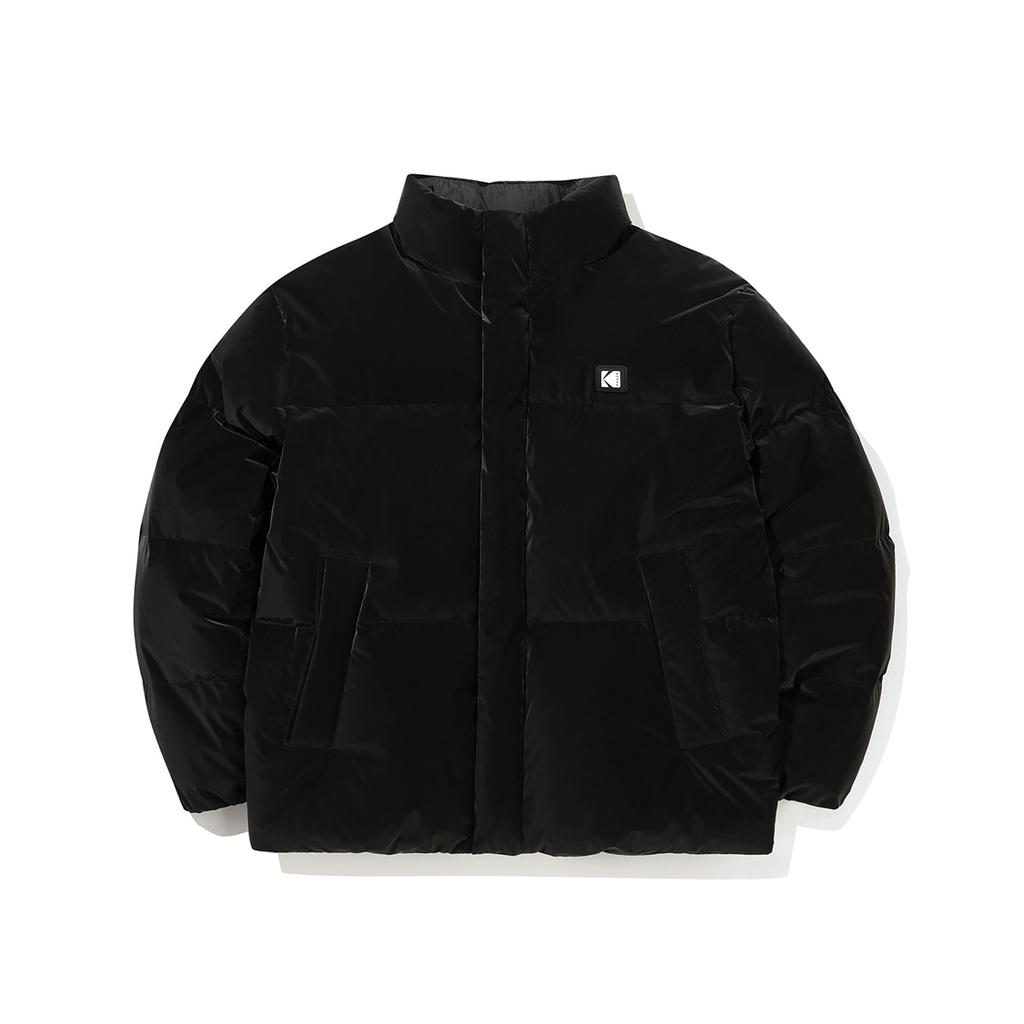 KODAK Stand Neck Duck Down Jacket Coated Black