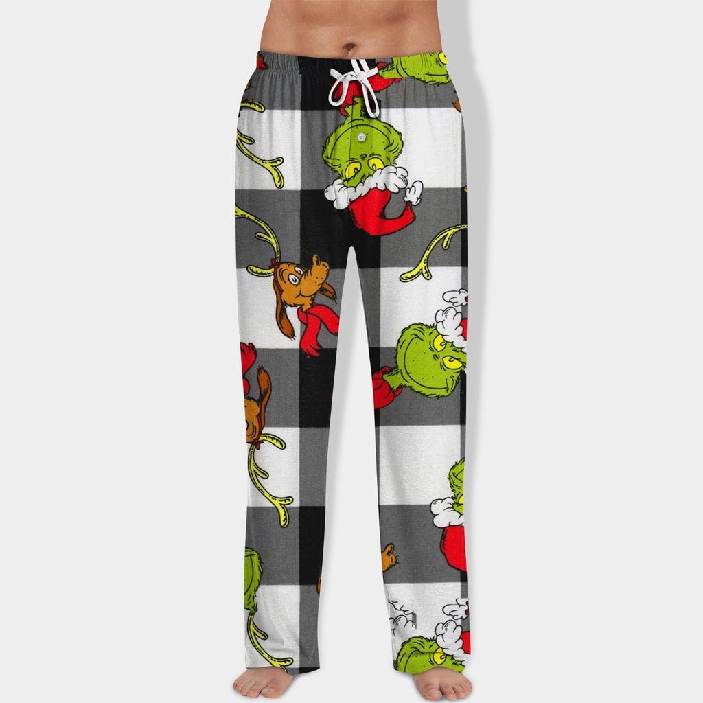 Men's Allover Printed Home Pants Sleeping Pajama Pants Long Pants Pajama Pants Yoga Pants