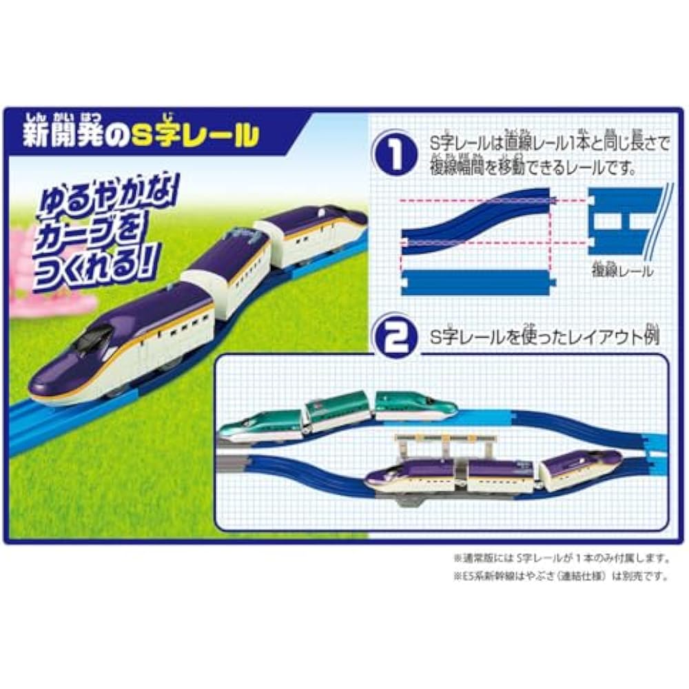 Takara Tomy connection! E8 series Tsubasa & Tomica arch railroad crossing set