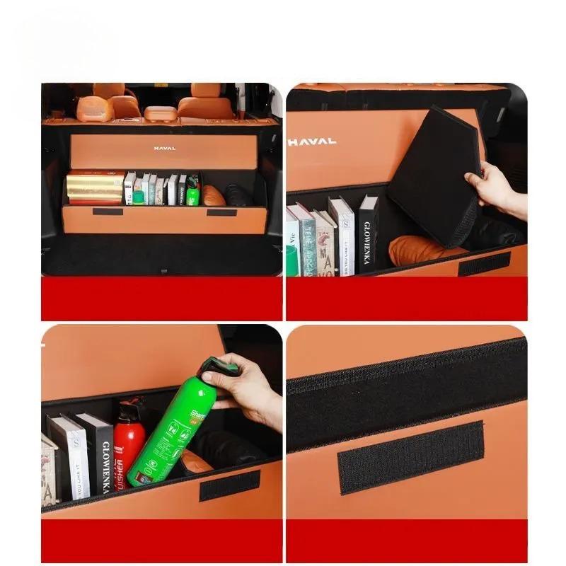 Rear Trunk Storage Cover For HAVAL H9 2024 2025 Car Trunk Storage Box Rear Tailgate Cargo Organizer Interior Accessories