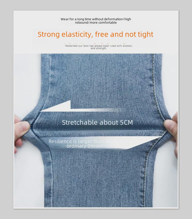 Blugi evazați de vară retro slim fit cu tiv despicat pentru femei