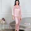 Women's Silk Pajama Set: Long Sleeve Two-Piece, 100% Mulberry Silk, Versatile for Home or Outdoors, Spring/Summer Style