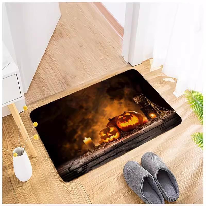 Cartoon Halloween Horror Floor Mat Restaurant Door Floor Mat Home Decoration Door Floor Mat Bathroom Toilet Floor Mat