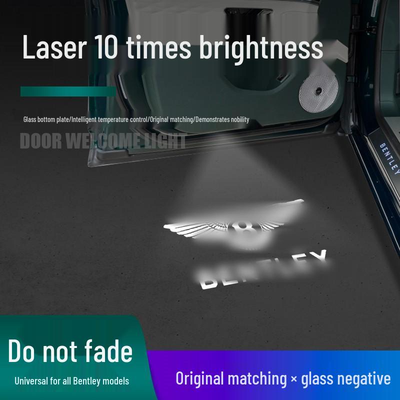 Projection Door Lights for Bentley Models: Flying Spur, Continental GT, Mulsanne, Azure, Bentayga - Welcome Light & Decoration