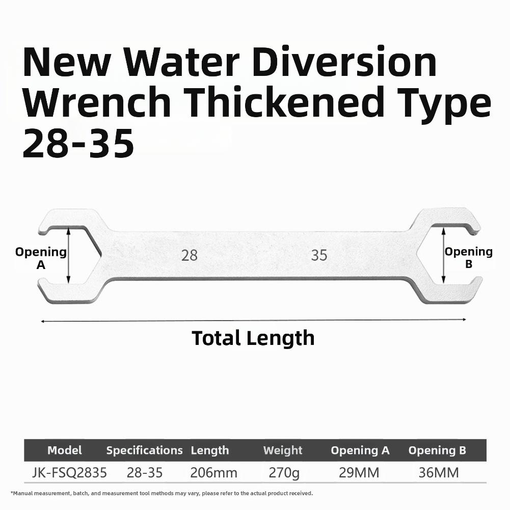 

1pc Water Distributor Wrench 4 Points 28-35mm/34-38mm Floor Heating Pipe Disassembly Cleaning Tool Distributor Special Wrench