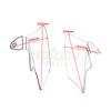For Harley Electra Glide Road King Street Glide FLHX 1998-2007 Motorcycle Reflective Saddle Shield Mid-Frame Air Heat Deflector