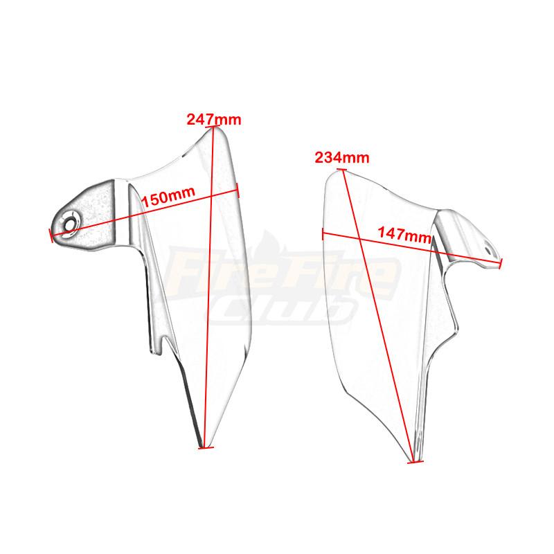 For Harley Electra Glide Road King Street Glide FLHX 1998-2007 Motorcycle Reflective Saddle Shield Mid-Frame Air Heat Deflector