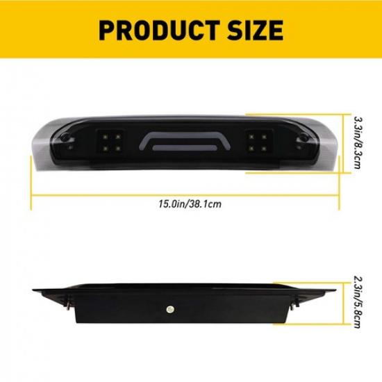 LED Smoked Third 3rd Brake Light Cargo Lamp For 2002-09 DODGE RAM 1500 2500 3500