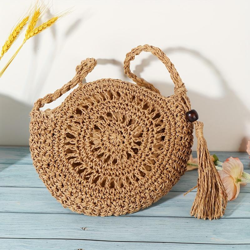 New Bohemian European and American Retro Style Classic Fashion Versatile Pure Handwoven Crossbody Bag