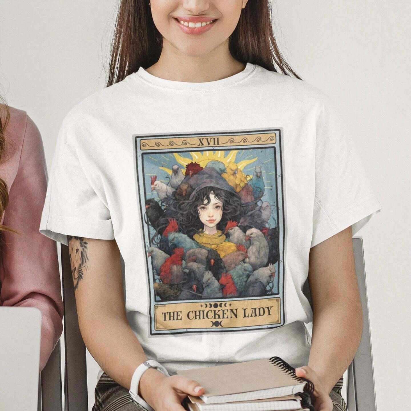 The Chicken Lady Tarot Card Shirt 4XL