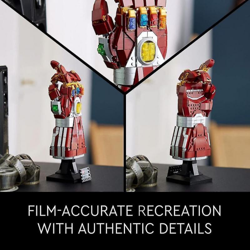 Infinity Gauntlet Set Sammlerhandschuh von Thanos mit Infinity-Steinen, Bauset, Avengers Geschenkidee für Erwachsene und Jugendliche, Modellbausätze zur Dekoration