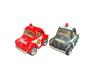 KINSFUN Volkswagen Type 1 Police Car Fire Truck Mini of 2 Diecast Metal Miniature Cars & Pull-Back Car/Set (Beetle)