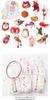 Takagi Fiber Panami Hanging Ornament, Kyoto Chirimen, Seven-Piece Hanging Ornament with Red and White Rings, DIY Kit LH-410