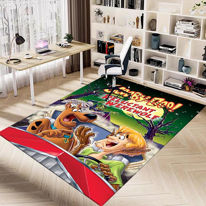 Scoobydoo Werewolf Mystery Carpet For Playroom Bedroom Living Room Sofa Home Decorkids Game Area Rug Nonslip Floor Mat