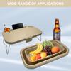 16L Foldable Camping Basket with Portable Table Durable Polypropylene Camping Storage Box Leak-Proof for Glamping, Beach