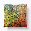Abstract oil painting style linen pillowcase, living room sofa cushion cover, home decoration, oil painting hug pillowcase