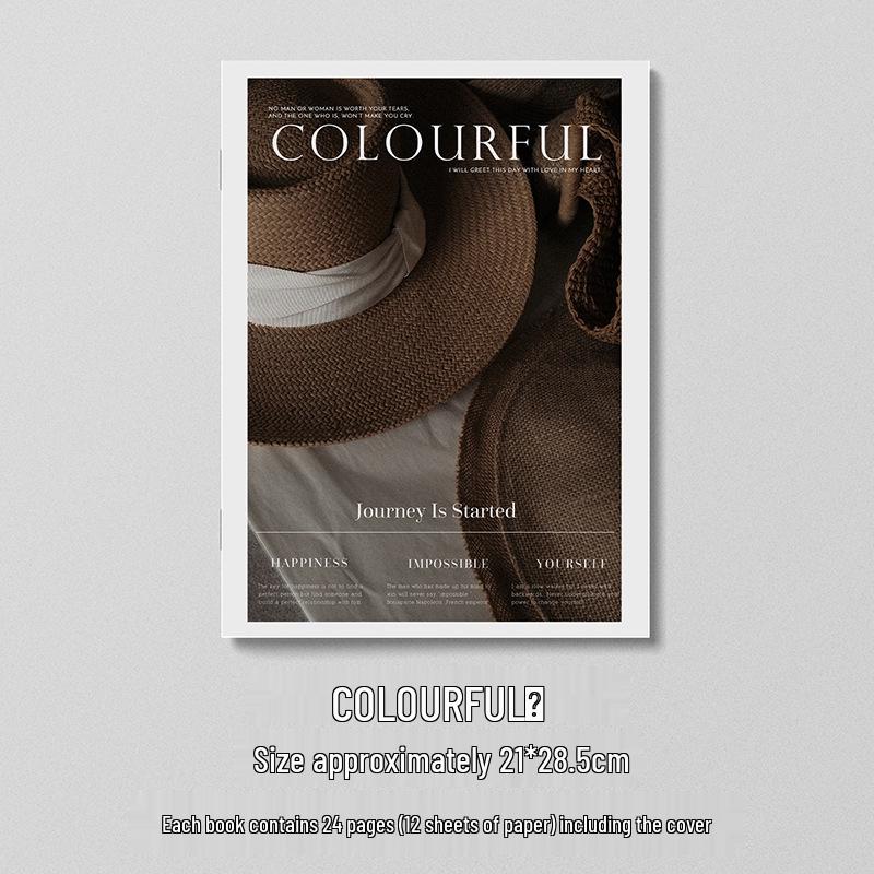 

Minimalist English Magazine-Style Background Props for Live Broadcast & Street Photography, Model Room & Homestay Decor