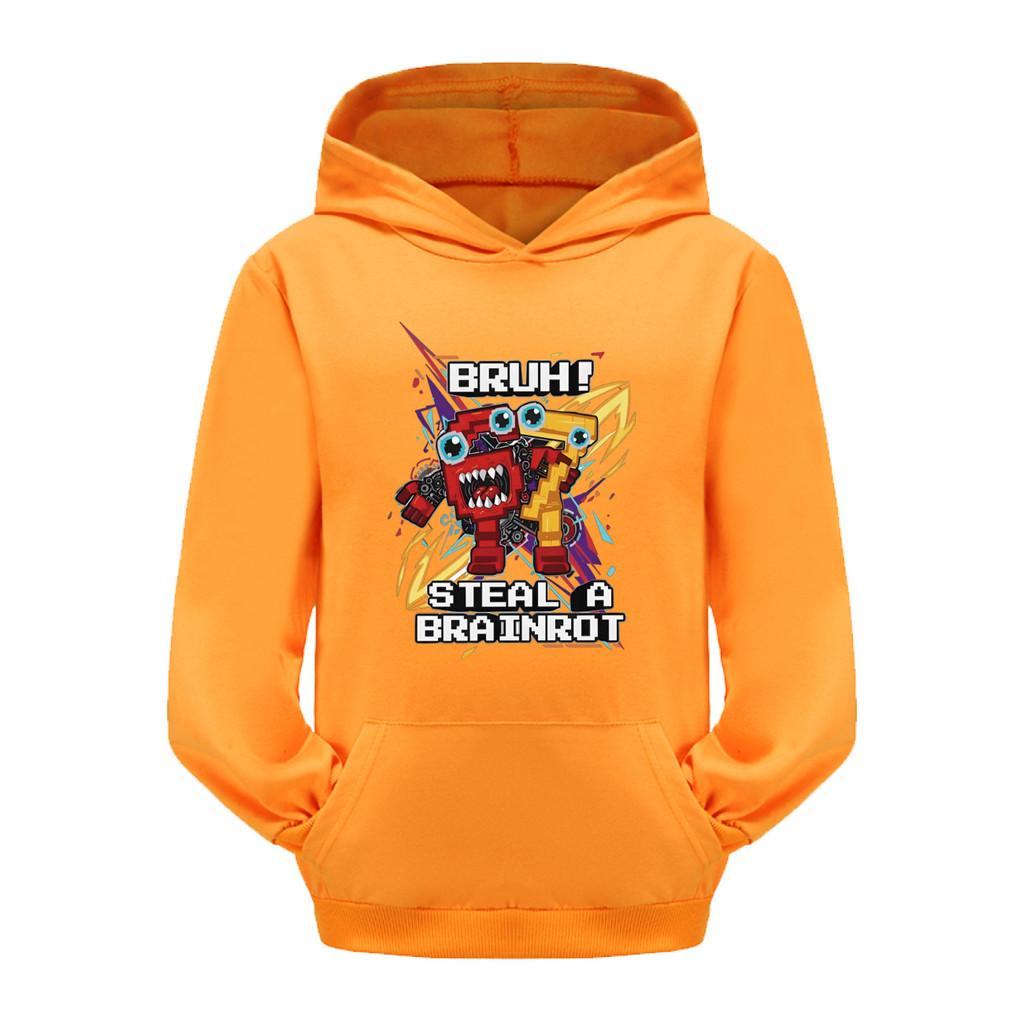 5227 Dětské Chlapecké Dívčí Ukradni Mozkovou Hnilobu 67 Šest Sedm Tištěné Ležérní Mikiny s Dlouhým Rukávem a Kapucí