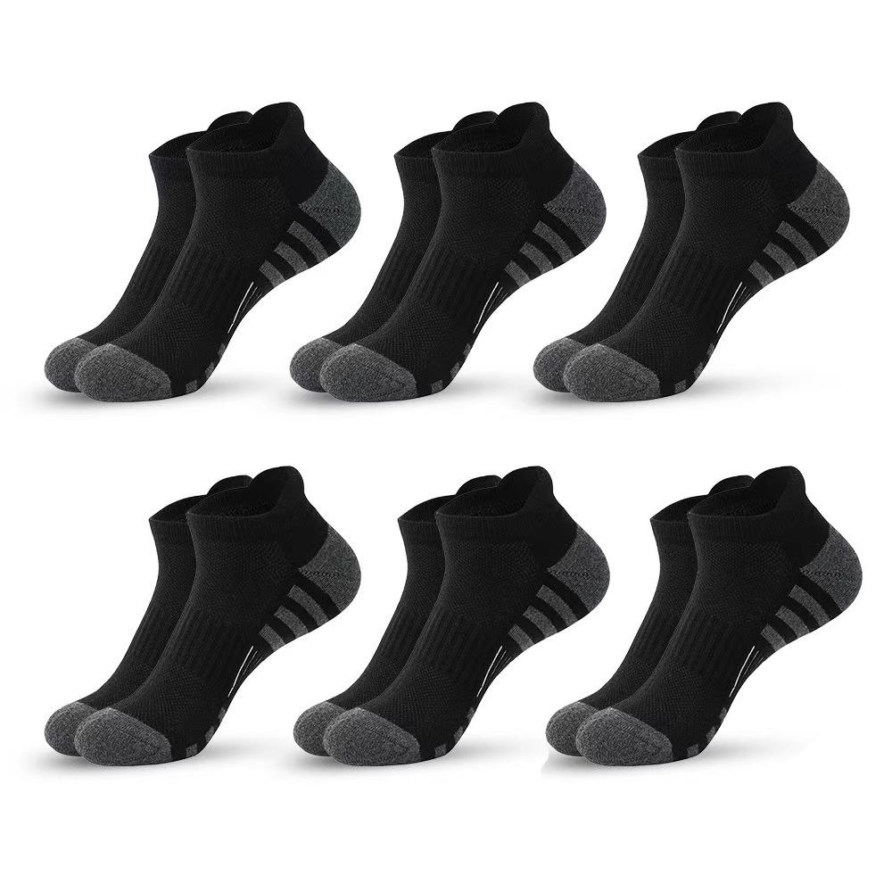 6 Pairs Ankle Athletic Running Socks Cushioned Breathable Low Cut Sports Tab Socks For Men And Women