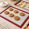Lot de 2 Tapis de Cuisson Micro-Perforés 30 x 40 cm Silicone et Fibre de Verre – Four, Micro-Ondes et Lave-Vaisselle