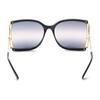 Gucci Plastic Sunglasses Glasses Women's Black Gold