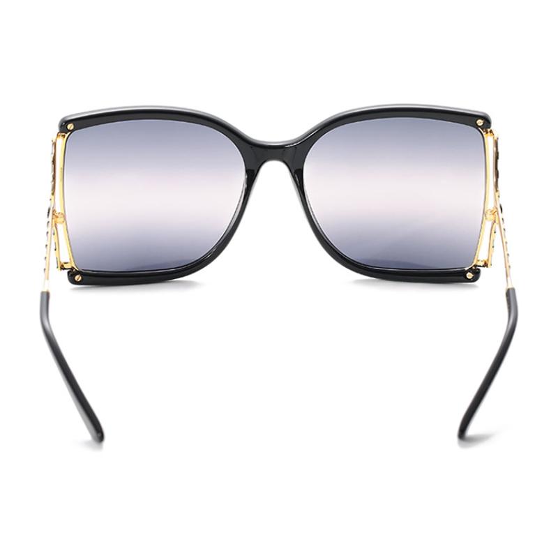 Gucci Plastic Sunglasses Glasses Women's Black Gold