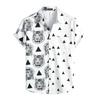 New summer casual hot sale D printing short-sleeved shirt Hawaiian shirt men's vacation seaside source