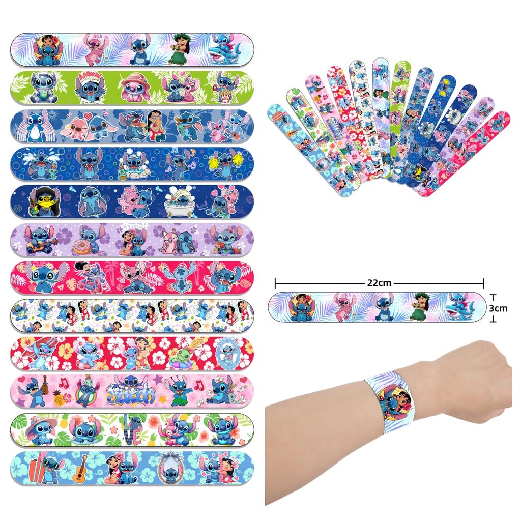 Lilo Stitch Kids Birthday Party Favors Gifts Slap Bracelets Stamps Reusable Straws Keychains Gift Bag Pinata Filler Baby Shower