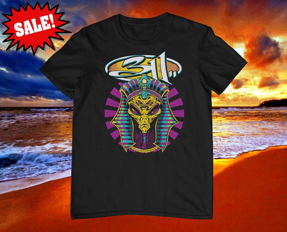 Rare! 311 band 311 Day Ringer Cotton Black All Size Unisex Band Shirt TT627 Unisex T-Shirt M