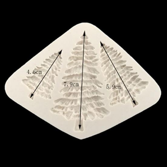 Cake Mold Non-stick No Odor Silicone Christmas Trees DIY Cake Decorating Mould for Kitchen Baking