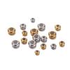 10Pcs/Lot Stainless Steel Adjustment Beads with Non-slip Silicone Ring Gold Color Stopper Spacer Beads for Jewelry Making