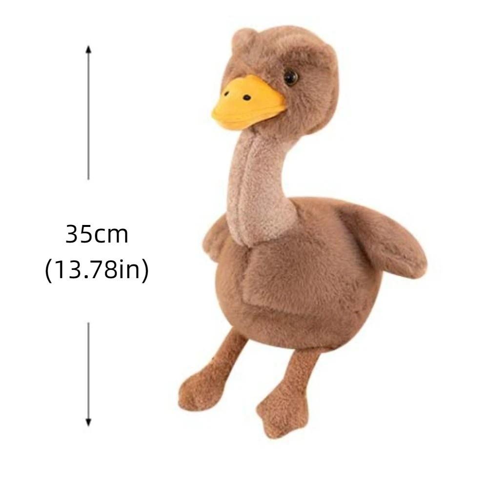 Big Eyes Ostrich Plush Toy Creative Design Wild Animal Doll Ostrich Plush Doll Backpack Hanging