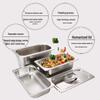 HUIHUADU Edelstahl Gastronorm Behälter mit Deckeln (3er Set)