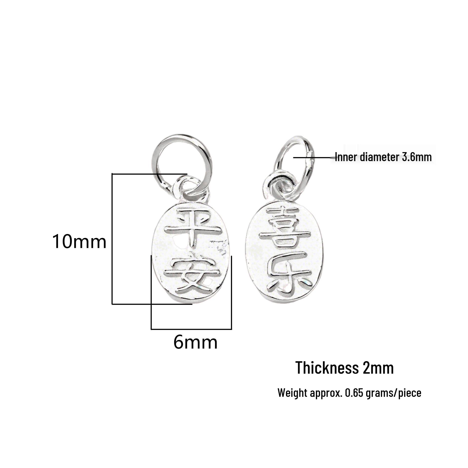 Sterling Silver Peace & Joy Pendant Crystal Necklace & Bracelet DIY Beading Kit Pure Silver 999 серебряный
