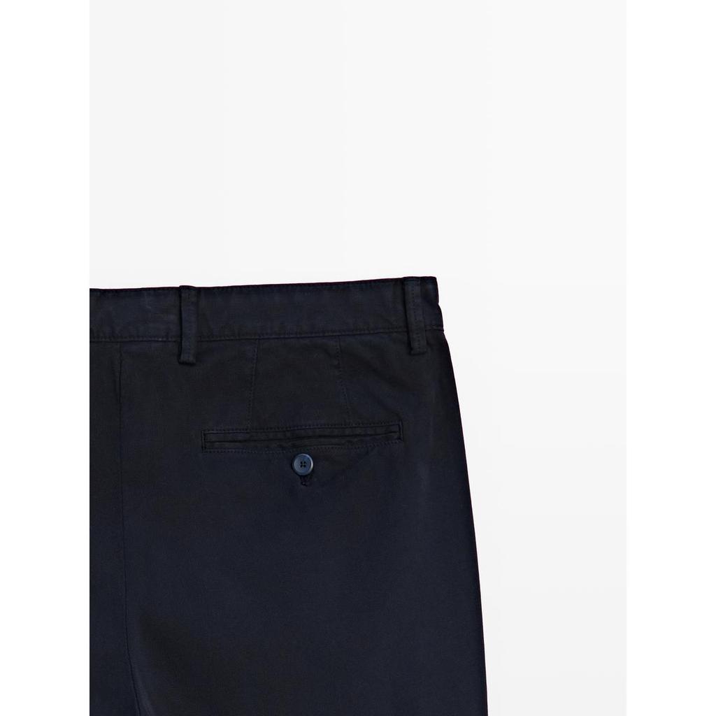 Masimodutti Slim Fit Micro Textured Pants