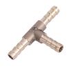 Brass T Piece 3 Way Fuel Hose Joiner Connector 6mm For Compressed   Oil Gas Pipe
