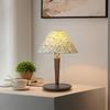 Creative Retro LED Pleated Small Desk Lamp Bedroom Bedside Lamp Living Room Study Decorative Atmosphere Lighting
