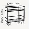 1pcs Bathroom Over The Toilet Storage Shelf Bathroom Storage Organizer with Toilet Paper Holder Toilet Top Shelf Space Saver