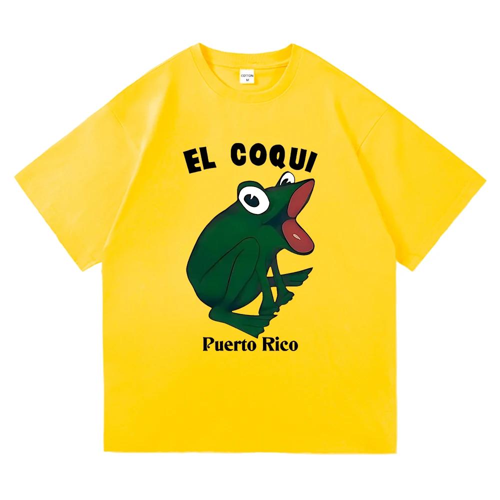 

Bad Bunny El Coqui Frog T Shirt 2025 Debi Tirar Mas Fotos Women Clothing Harajuku Unisex Tops Graphic T Shirts 4XL